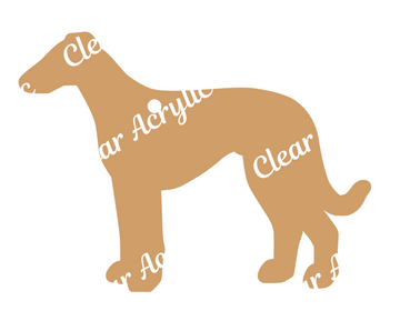 Greyhound Keychain Acrylic Blank