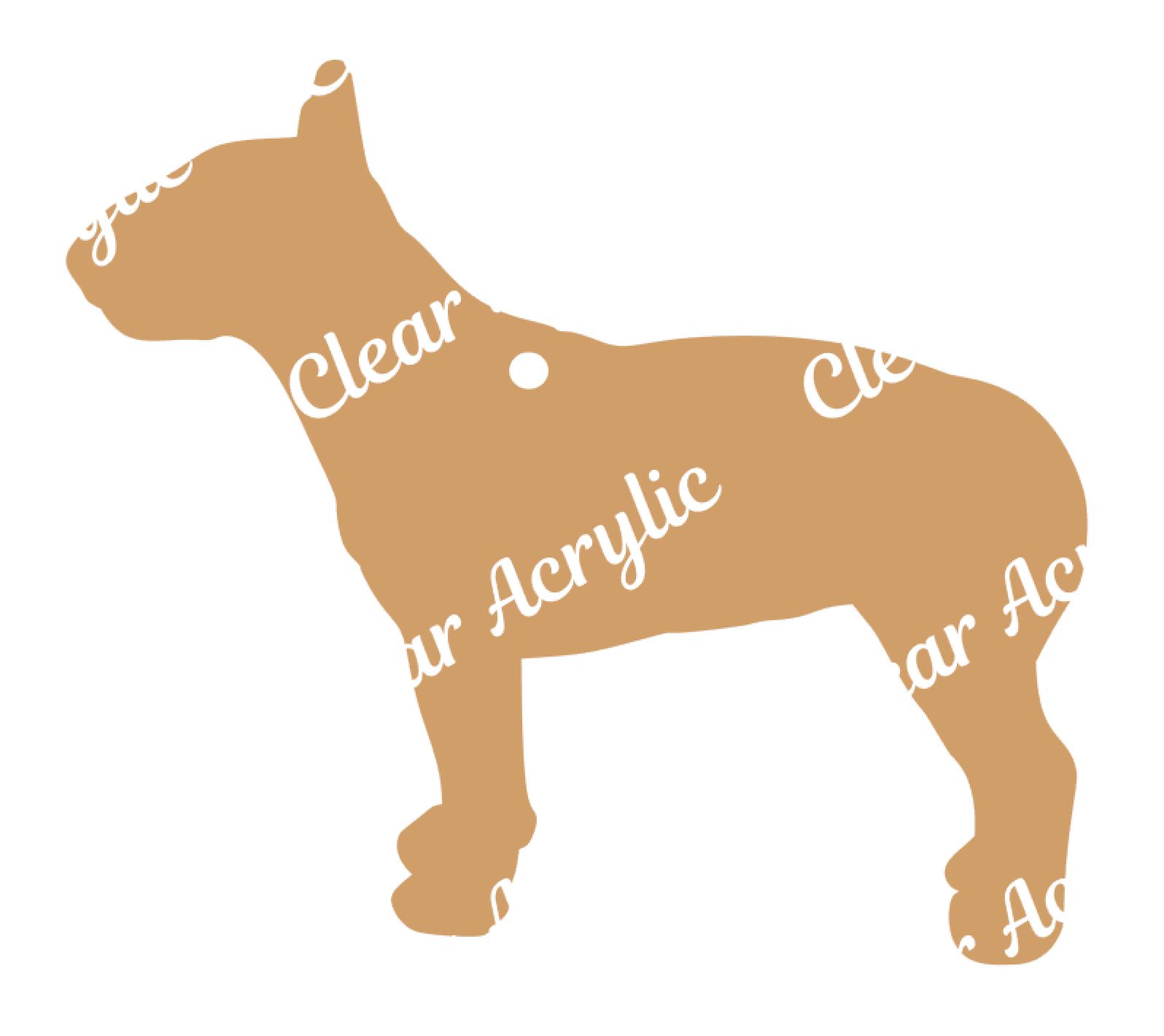Bull Terrier Keychain Acrylic Blank