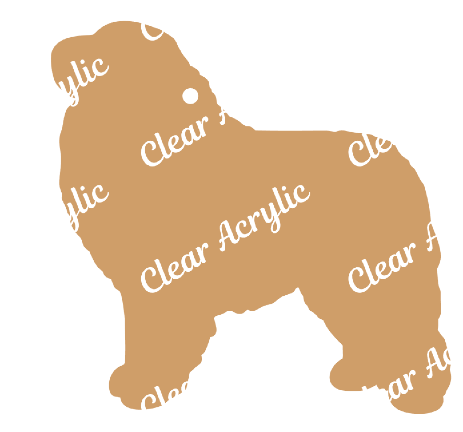 great pyrenees Acrylic blank for keychain