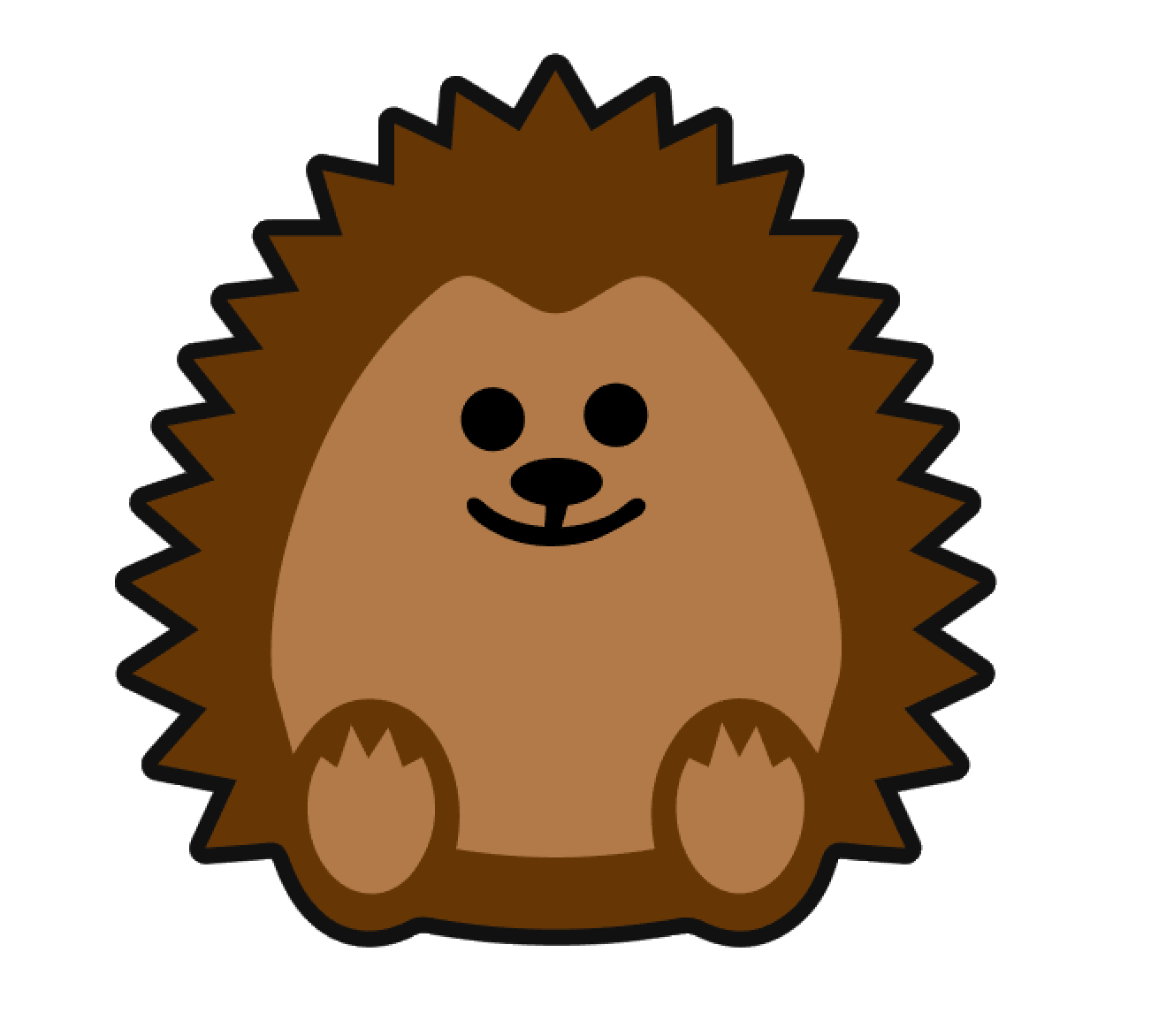 Hedgehog Face Acrylic Blank