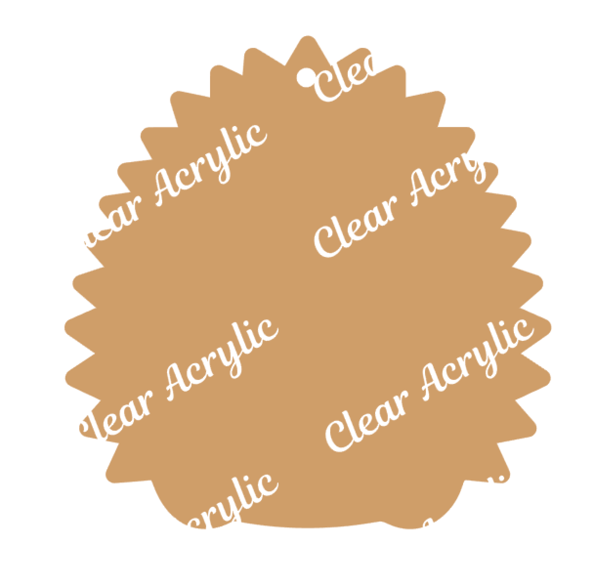Hedgehog Acrylic Keychain Blank