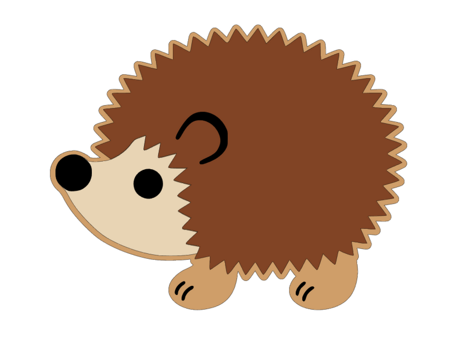 Hedgehog Side Acrylic Blank