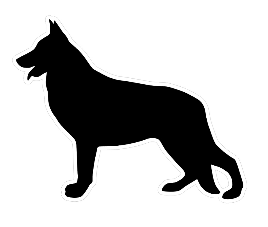 German Shepherd Profile Acrylic Blank