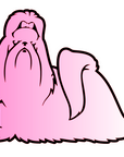 Shih Tzu Long Hair Profile Acrylic Blank