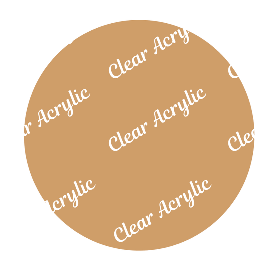 Circle Round Disc Acrylic Blank