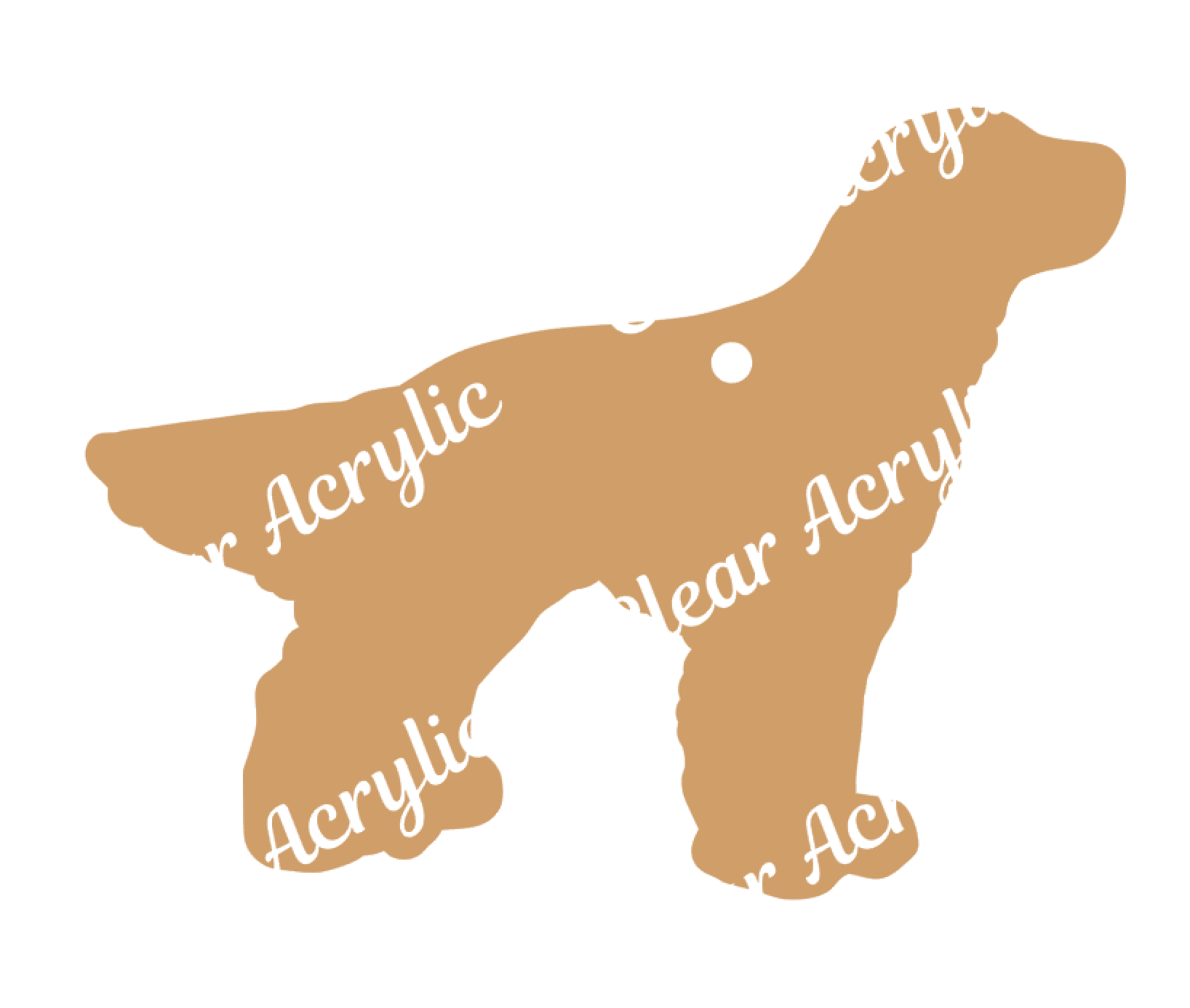 English Setter Dog Keychain Acrylic blanks