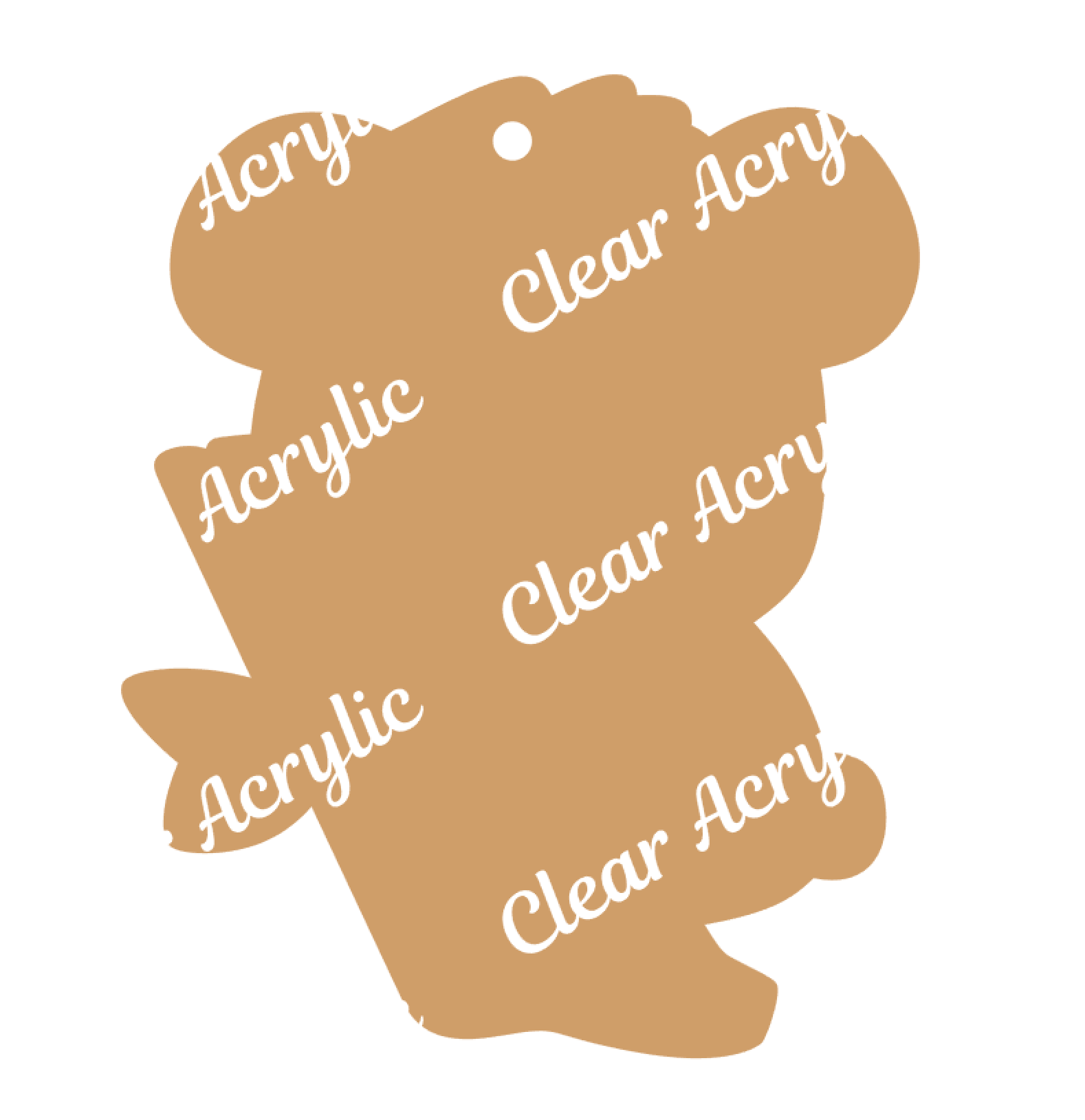 Koala Bear Acrylic Keychain Blank