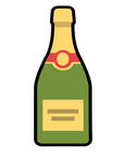 Champagne Bottle Acrylic Blank