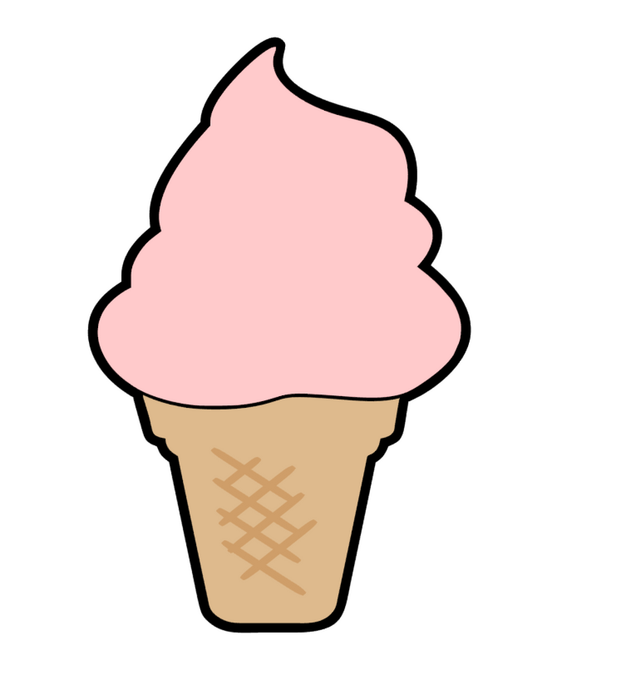 Ice Cream Cone Acrylic Blank