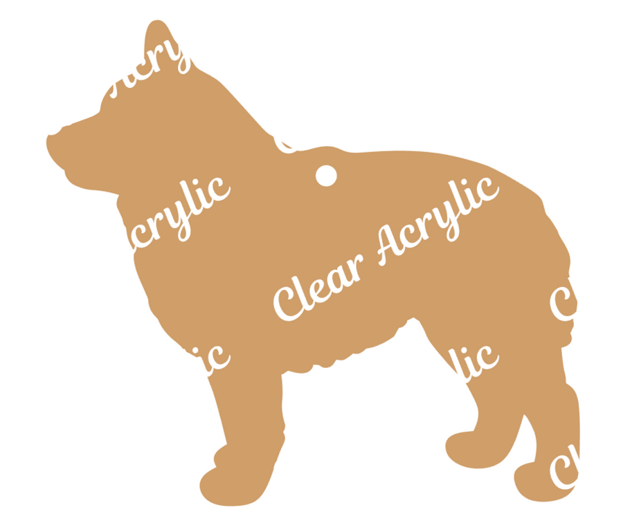 Schipperke dog keychain acrylic blanks
