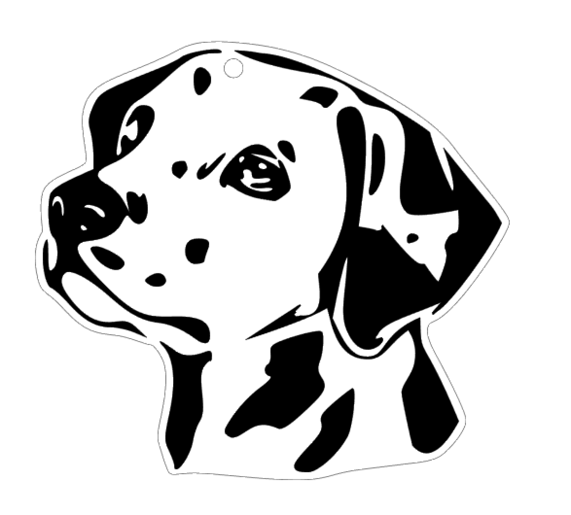 Dalmatian Portrait Acrylic Blank