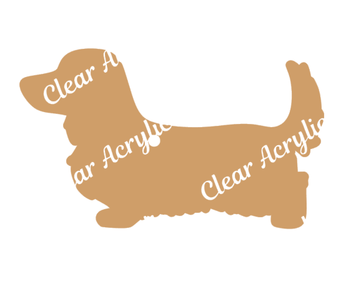 Dachshund Keychain Acrylic Blank