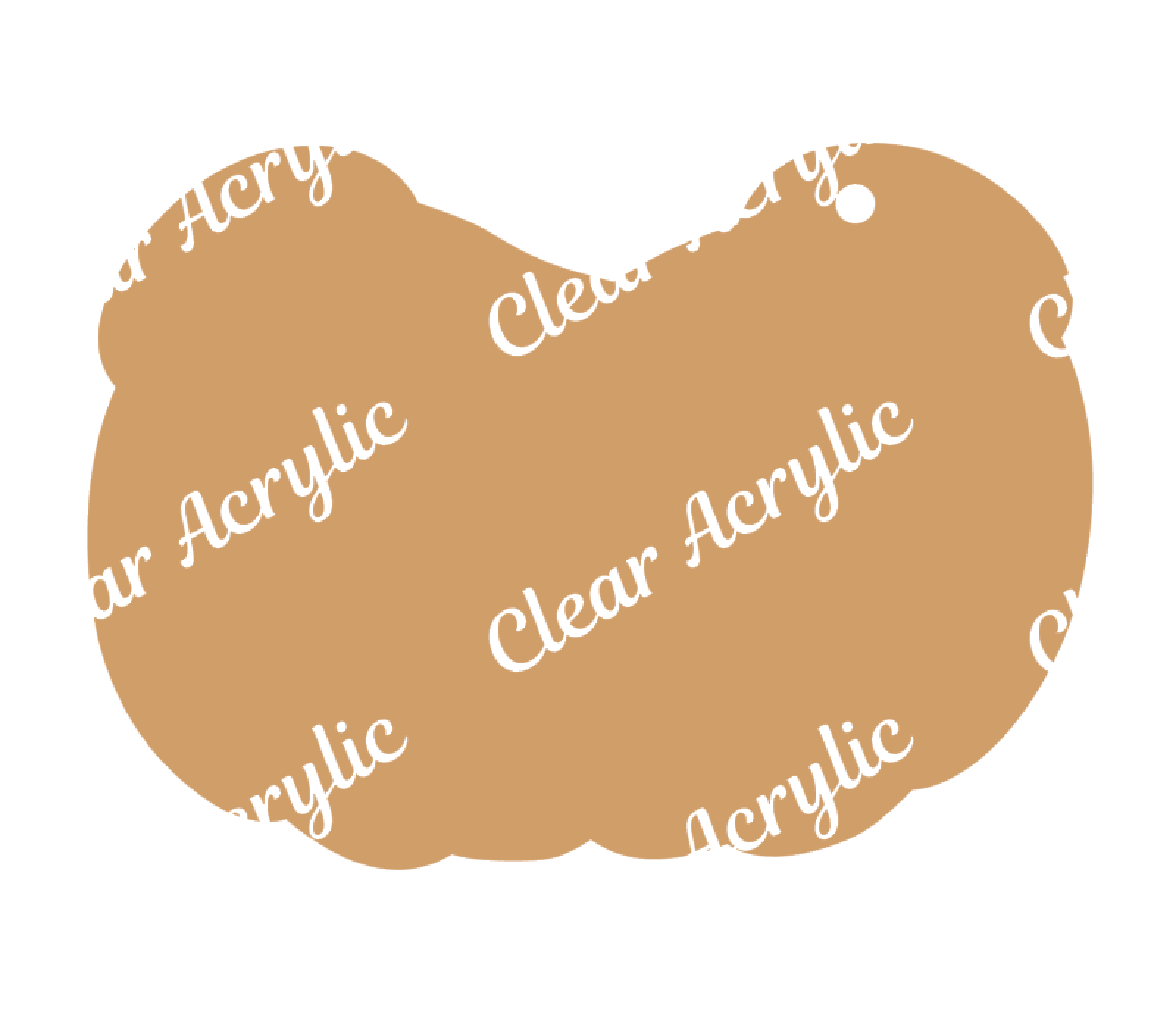 white glove heart acrylic keychain blanks