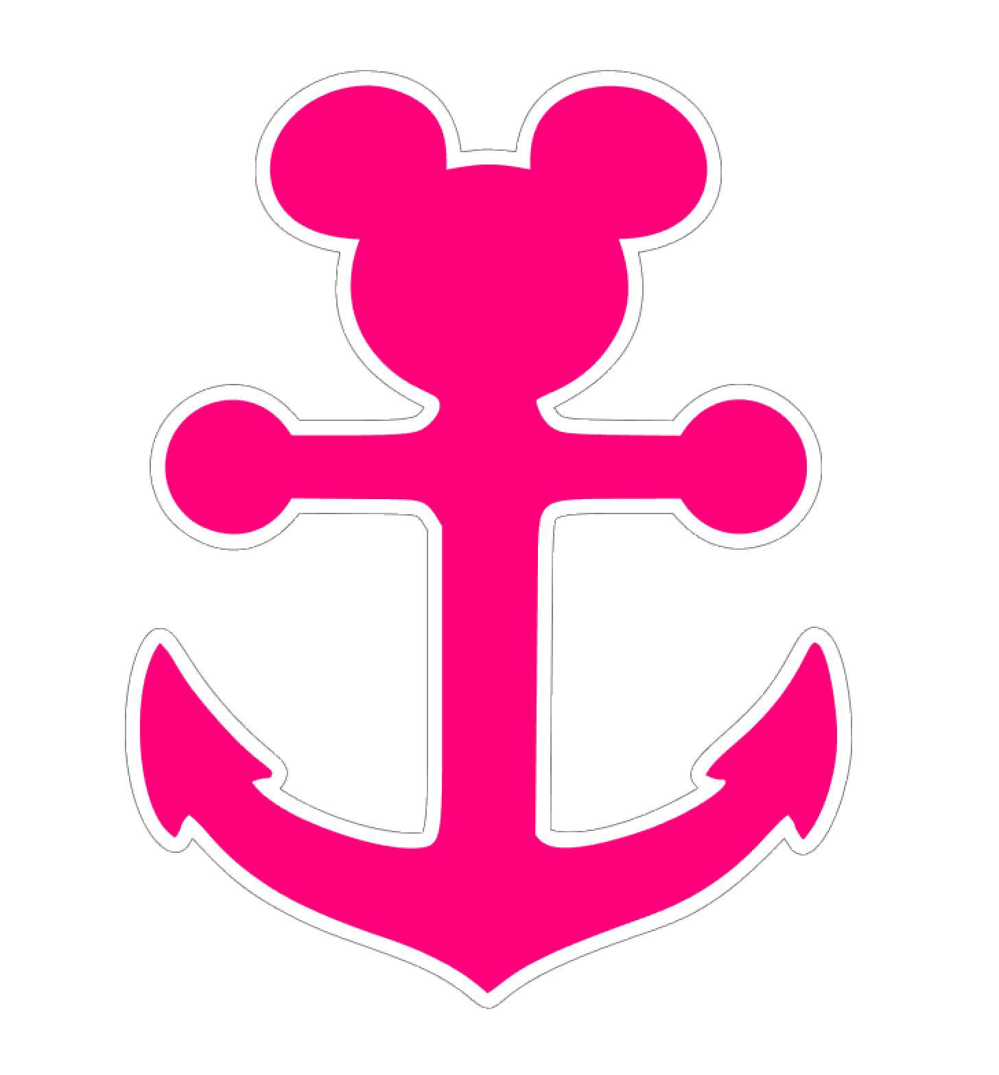 Mouse Ears Anchor Acrylic Blank