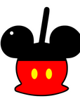 Mouse Ears Apple Acrylic Blank