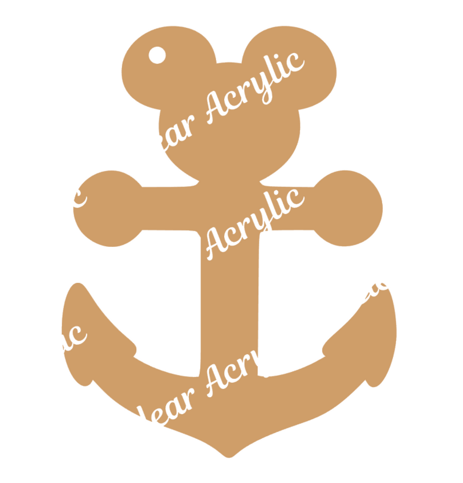 Anchor with mouse ears acrylic blanks