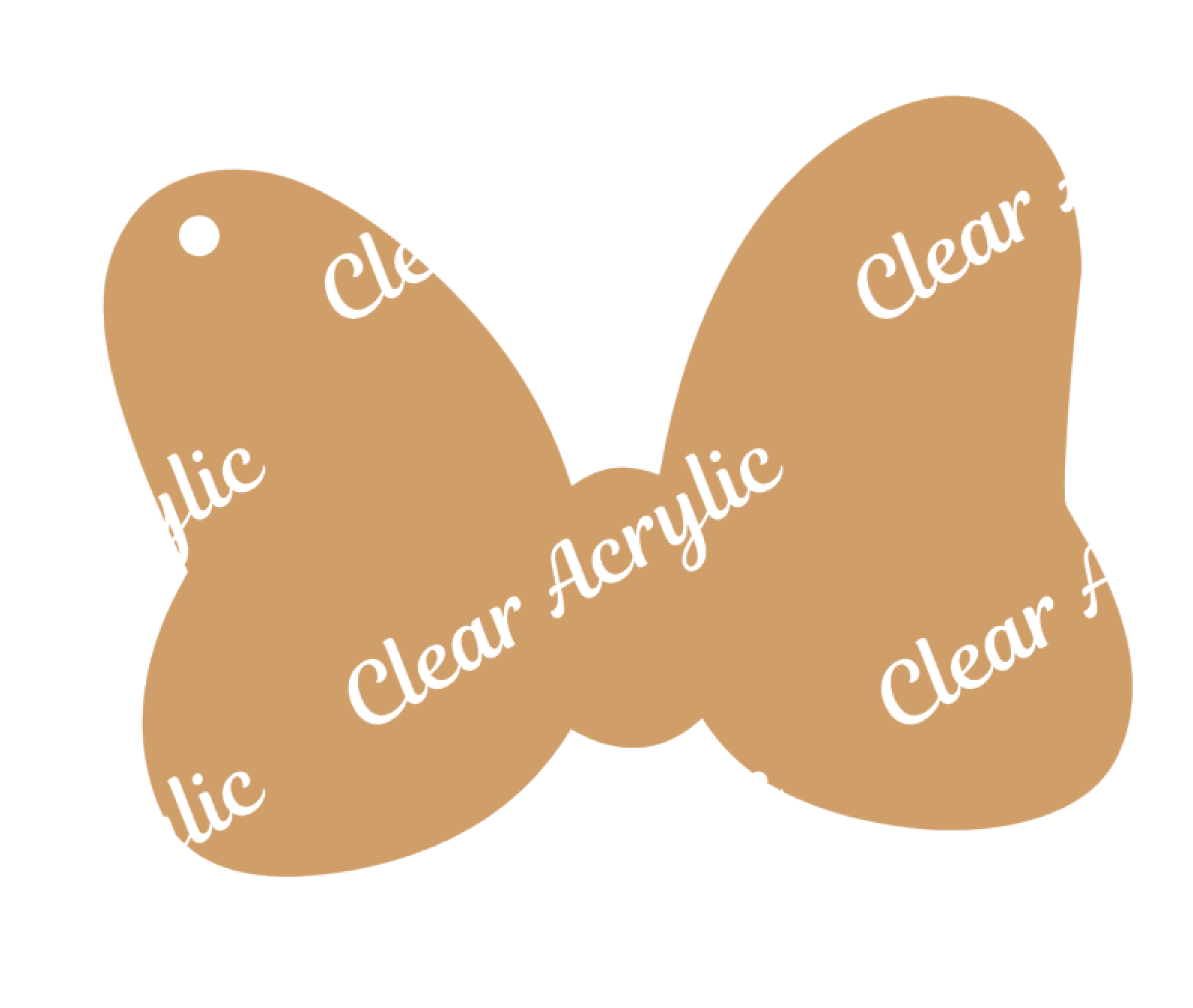 Minnie Cartoon Bow Acrylic Blank for keychains
