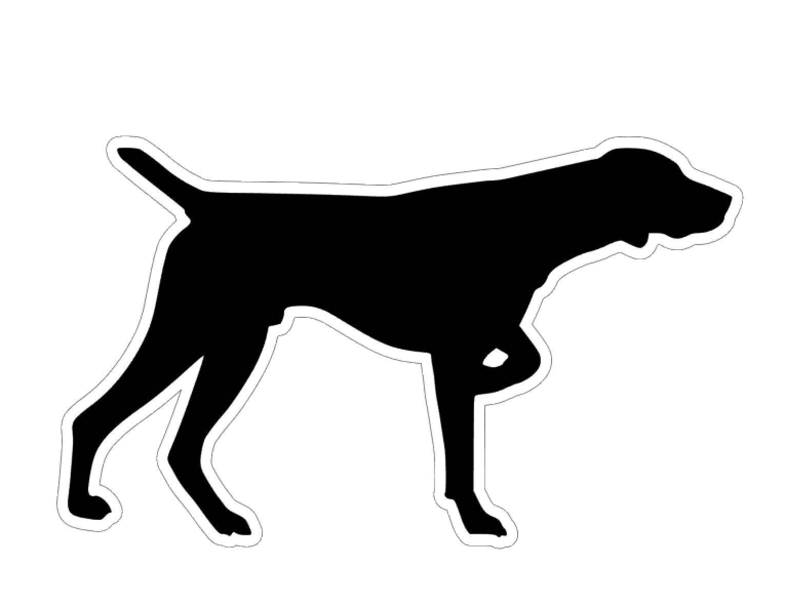 German Short Hair Pointer Profile Acrylic Blank