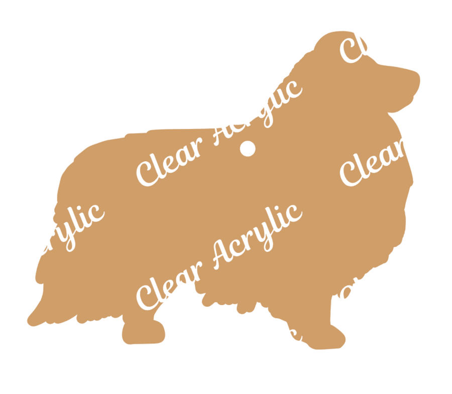Shetland Sheepdog Profile Acrylic Blank