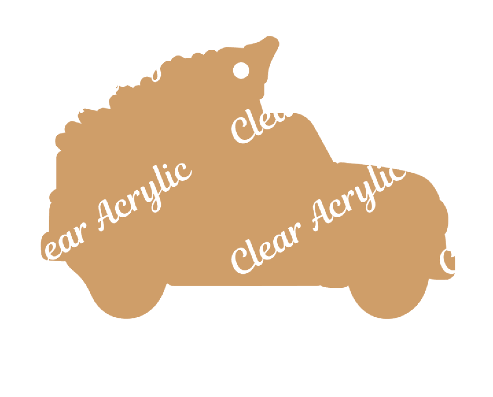 Christmas Tree Truck Acrylic Blank