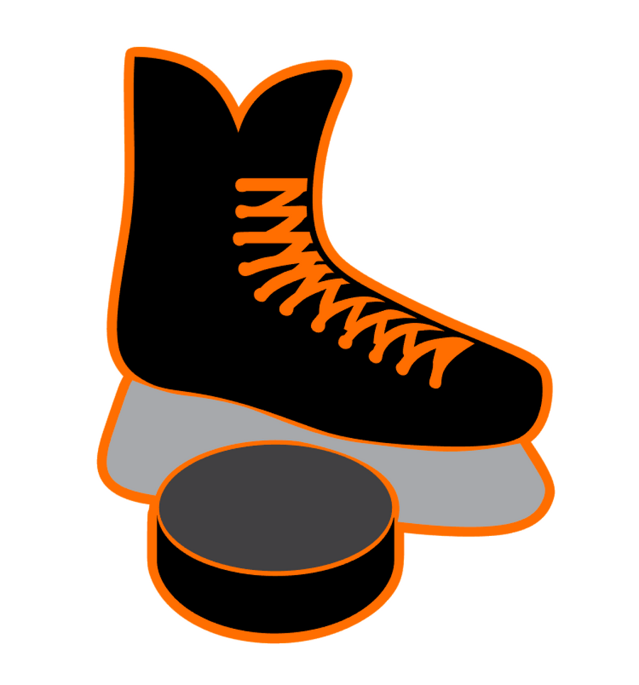 Hockey Skate Puck Acrylic Blank