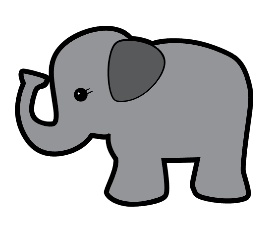 Baby Elephant Acrylic Blank