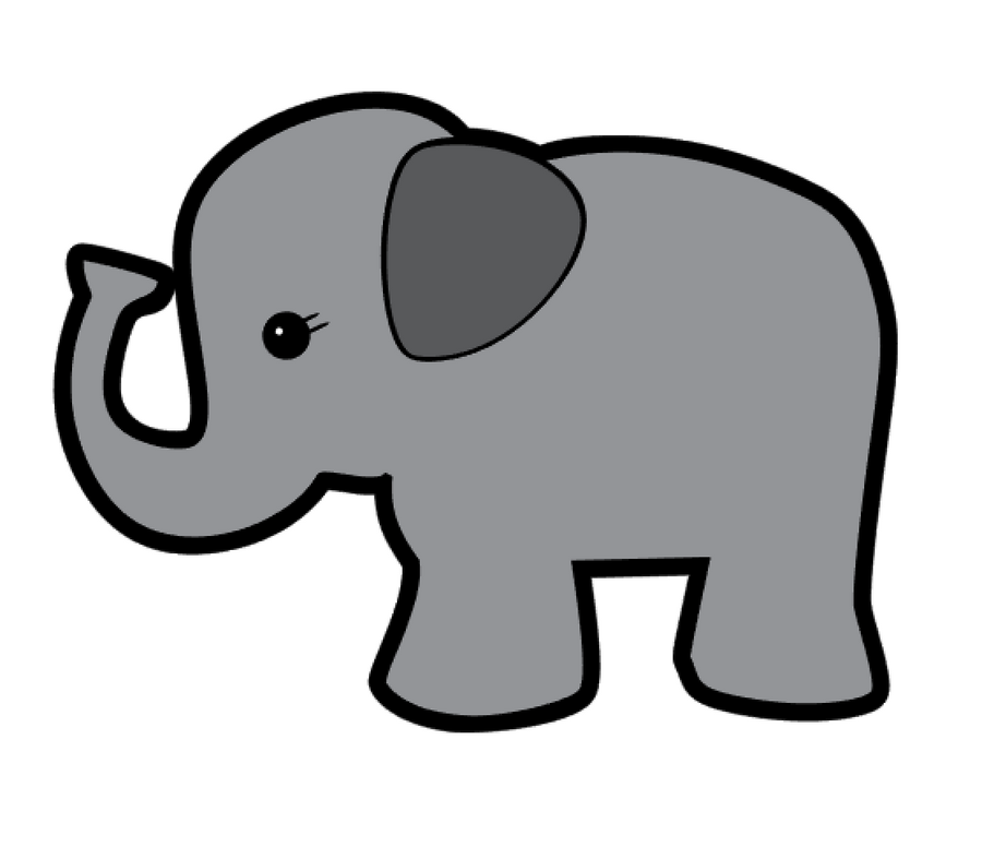 Baby Elephant Acrylic Blank
