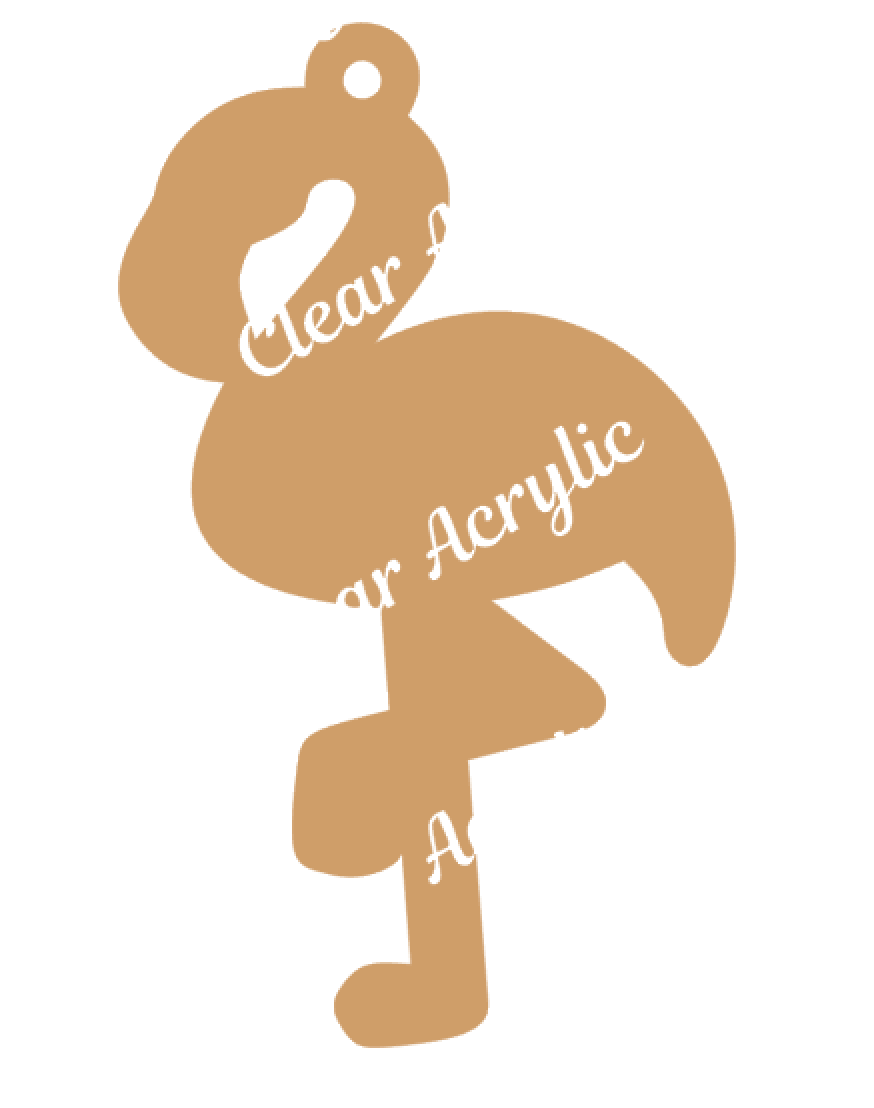 Flamingo Acrylic Blank for Key chains