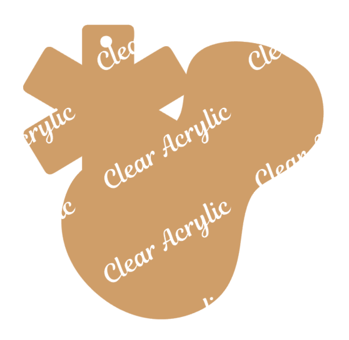 Peanut Allergy Alert Acrylic Blanks for Bag Tags