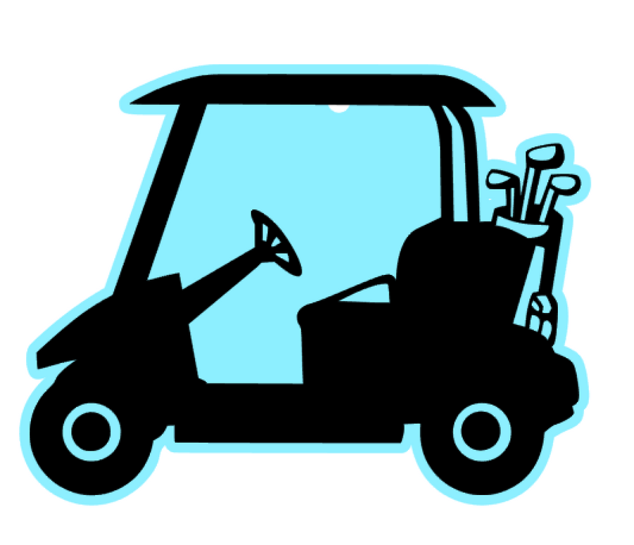 Golf Cart Acrylic Blank