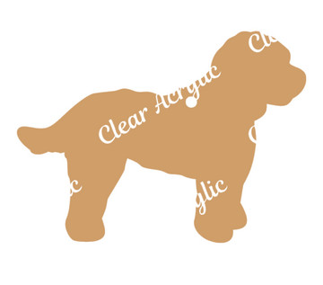 Cockapoo Dog Acrylic Blank