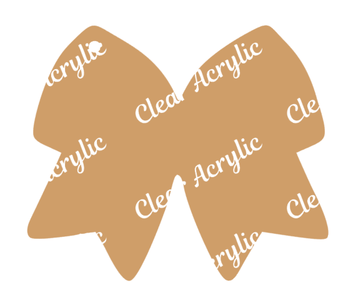 Cheer Bow Acrylic Blank