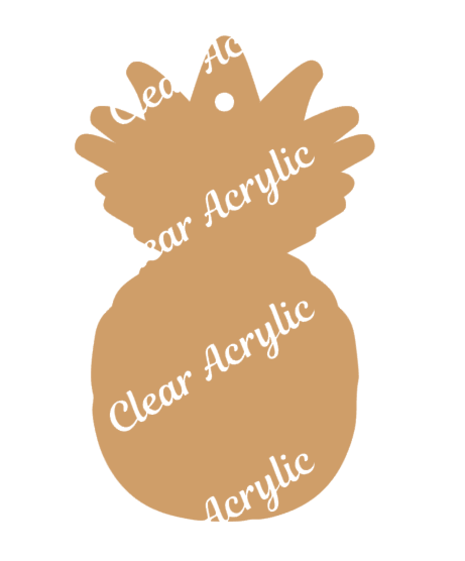Pineapple Acrylic blank for key chains