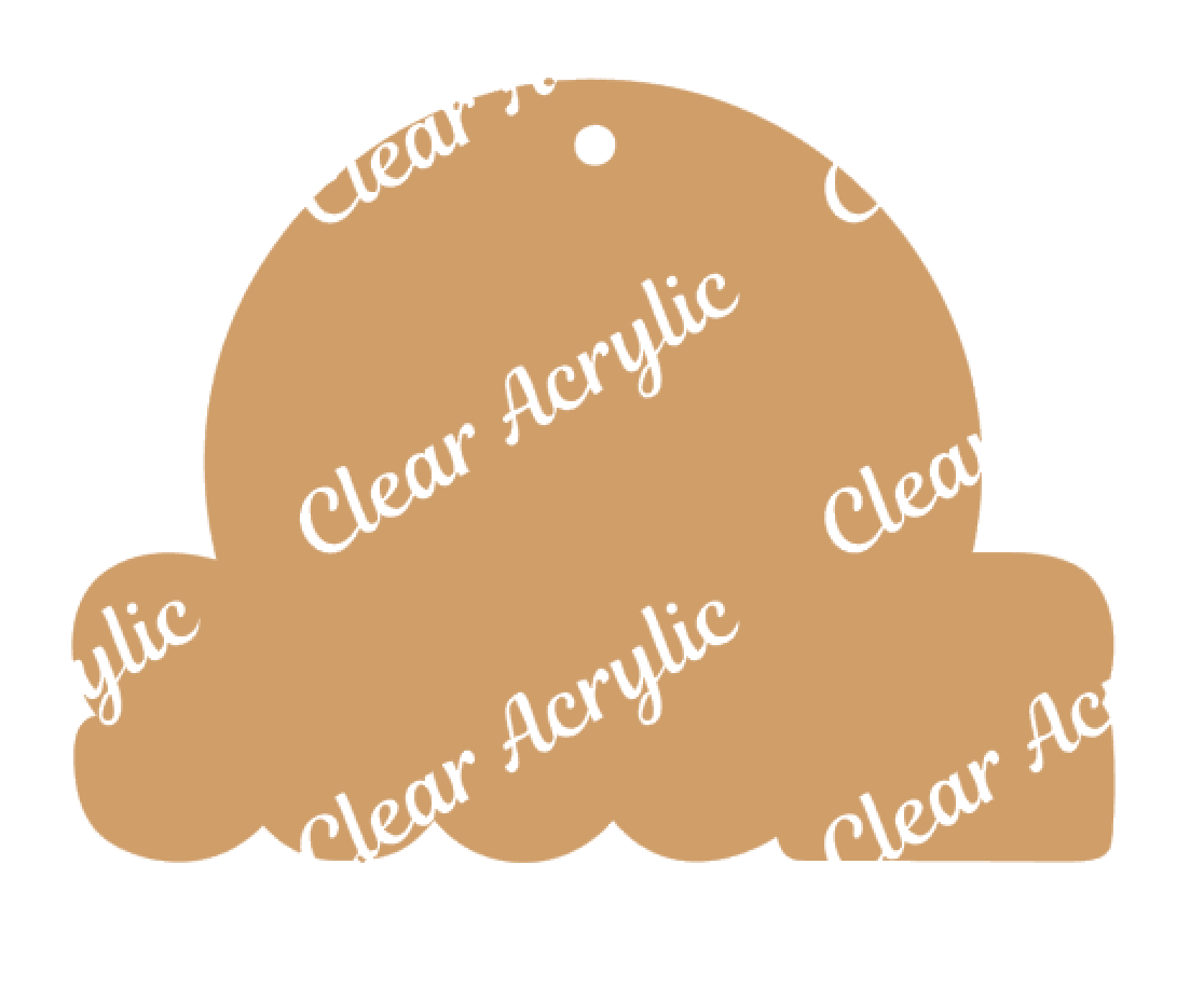 Soccer Ball Word Acrylic Blank