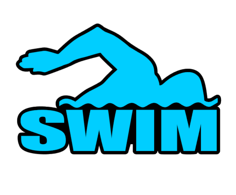 Swimmer Swim Word Acrylic Blank