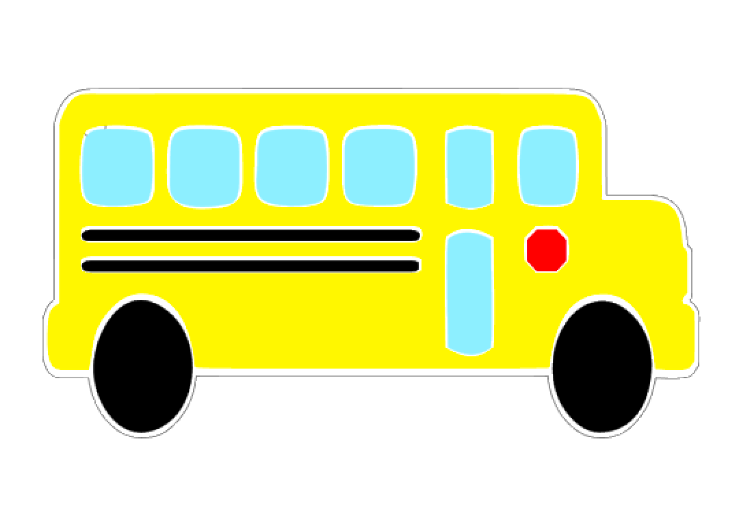 school bus acrylic keychain blank