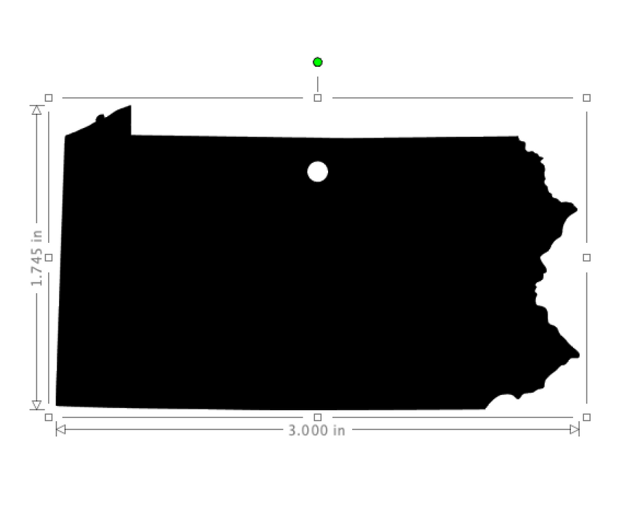 Pennsylvania State Acrylic Blank