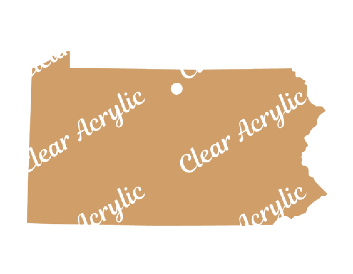 Pennsylvania State Acrylic Blank