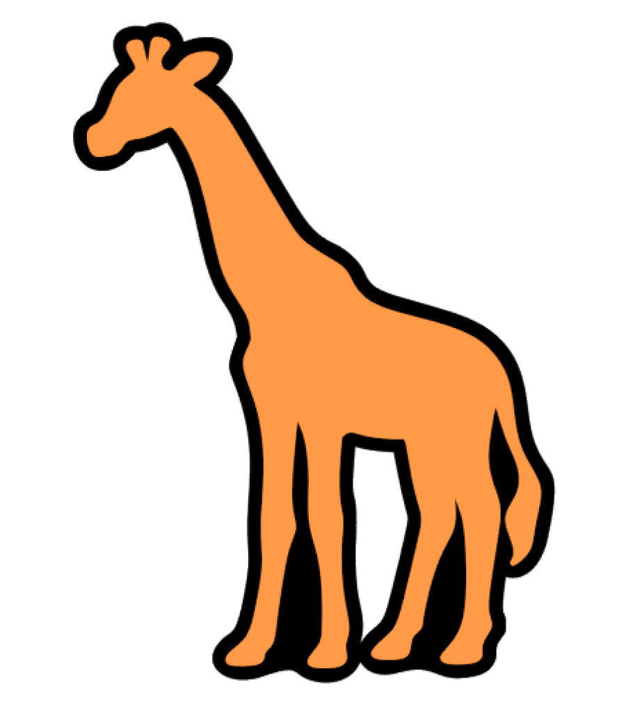 Giraffe Profile Acrylic Blank