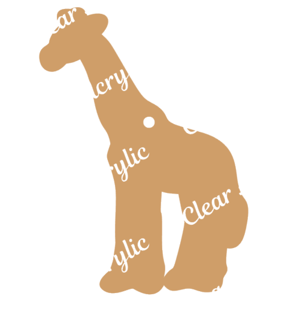 Giraffe Acrylic Blanks for Key Chains