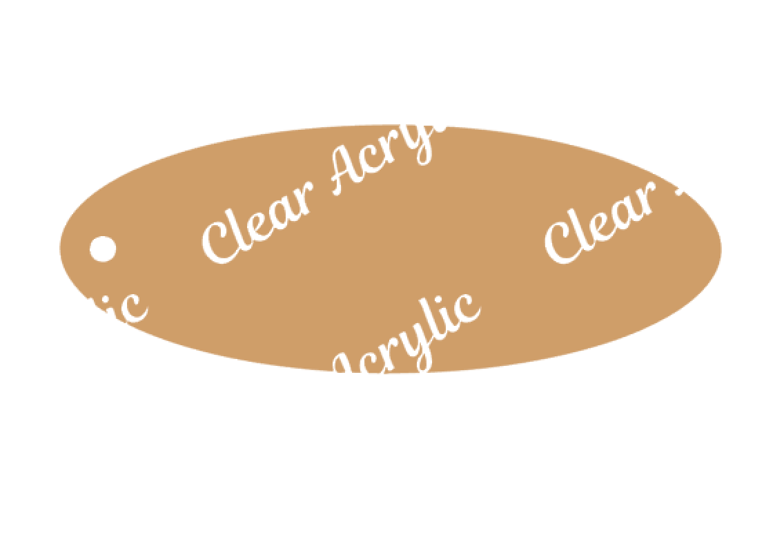 Oval Shape Acrylic Blanks