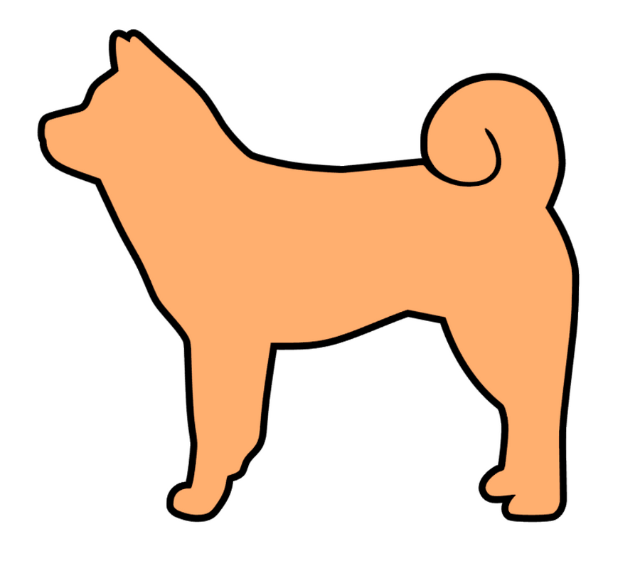 Shiba Inu Dog Profile Acrylic Blank