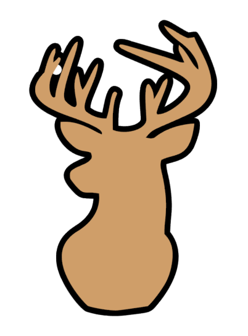 Acrylic Blanks Deer Head Antlers