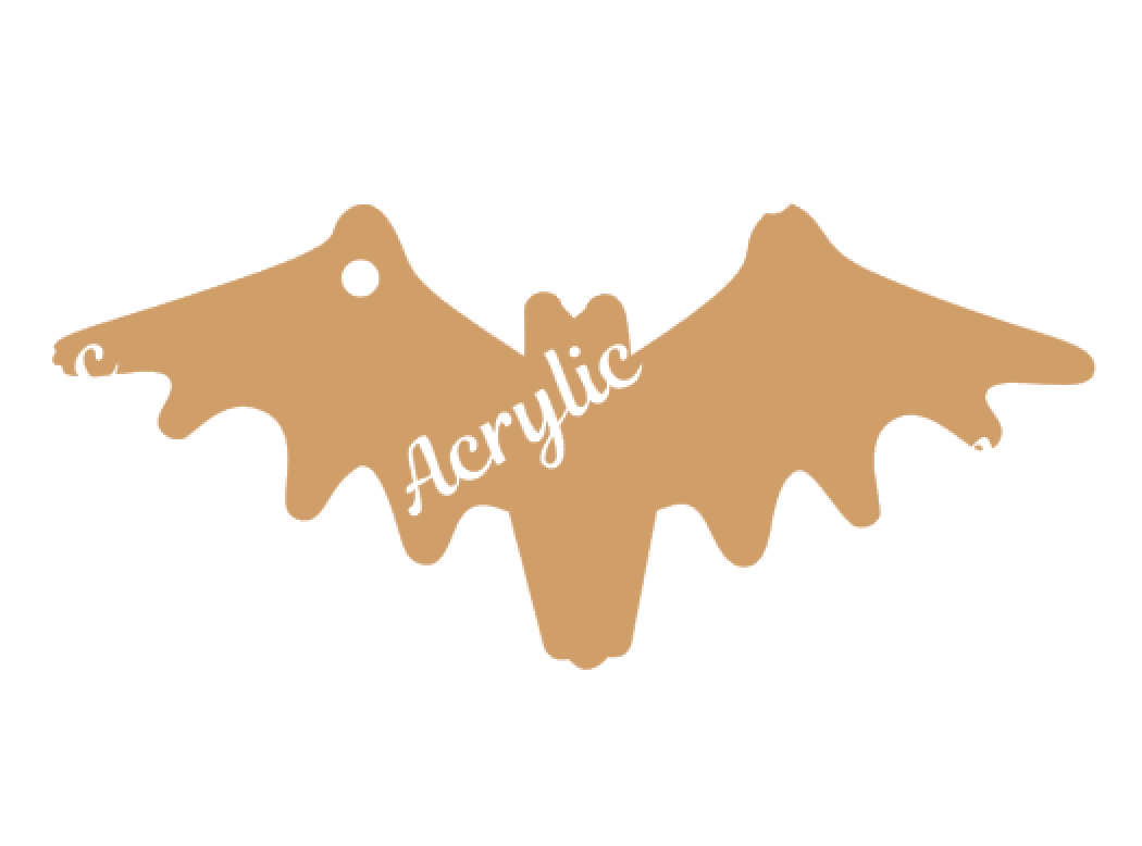 Halloween Vampire Bat Acrylic Blank Shape 