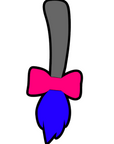 Cartoon Donkey Tail Acrylic Blank