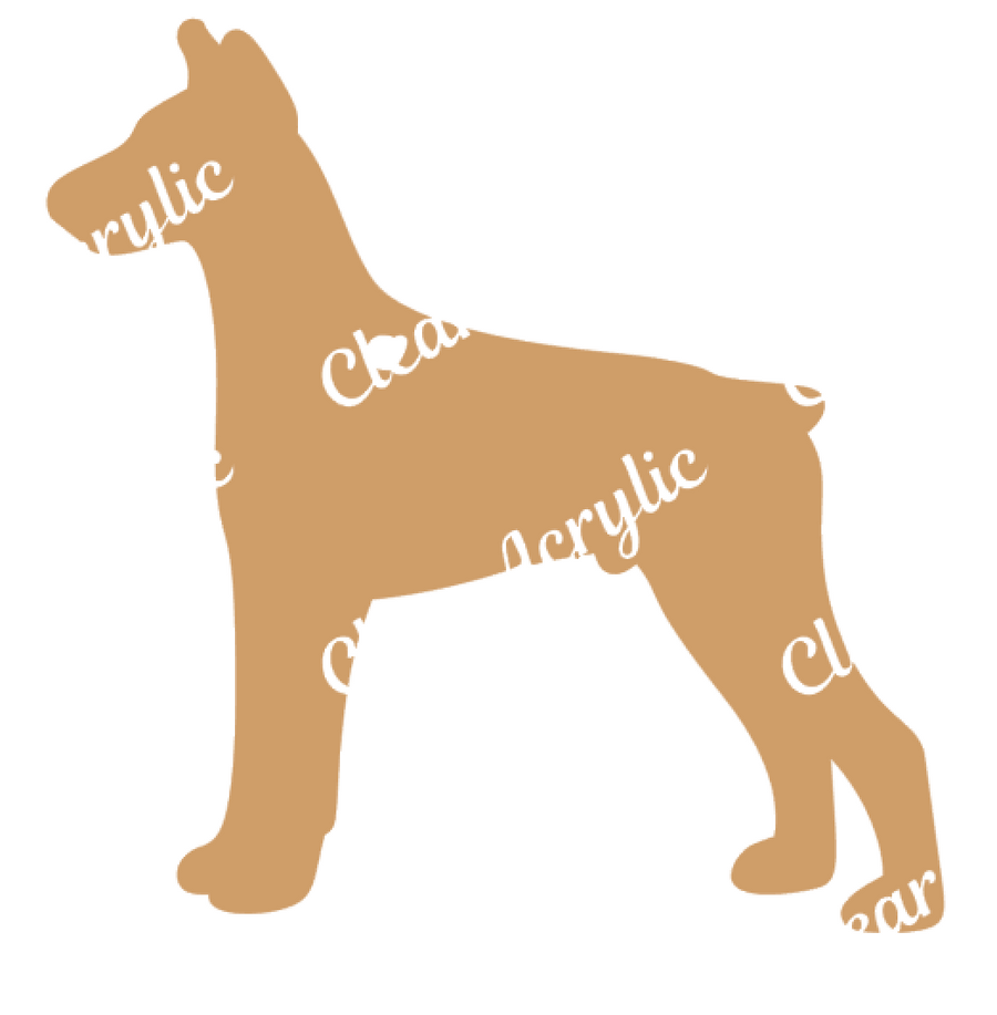Doberman Pinscher Dogs Acrylic Blanks