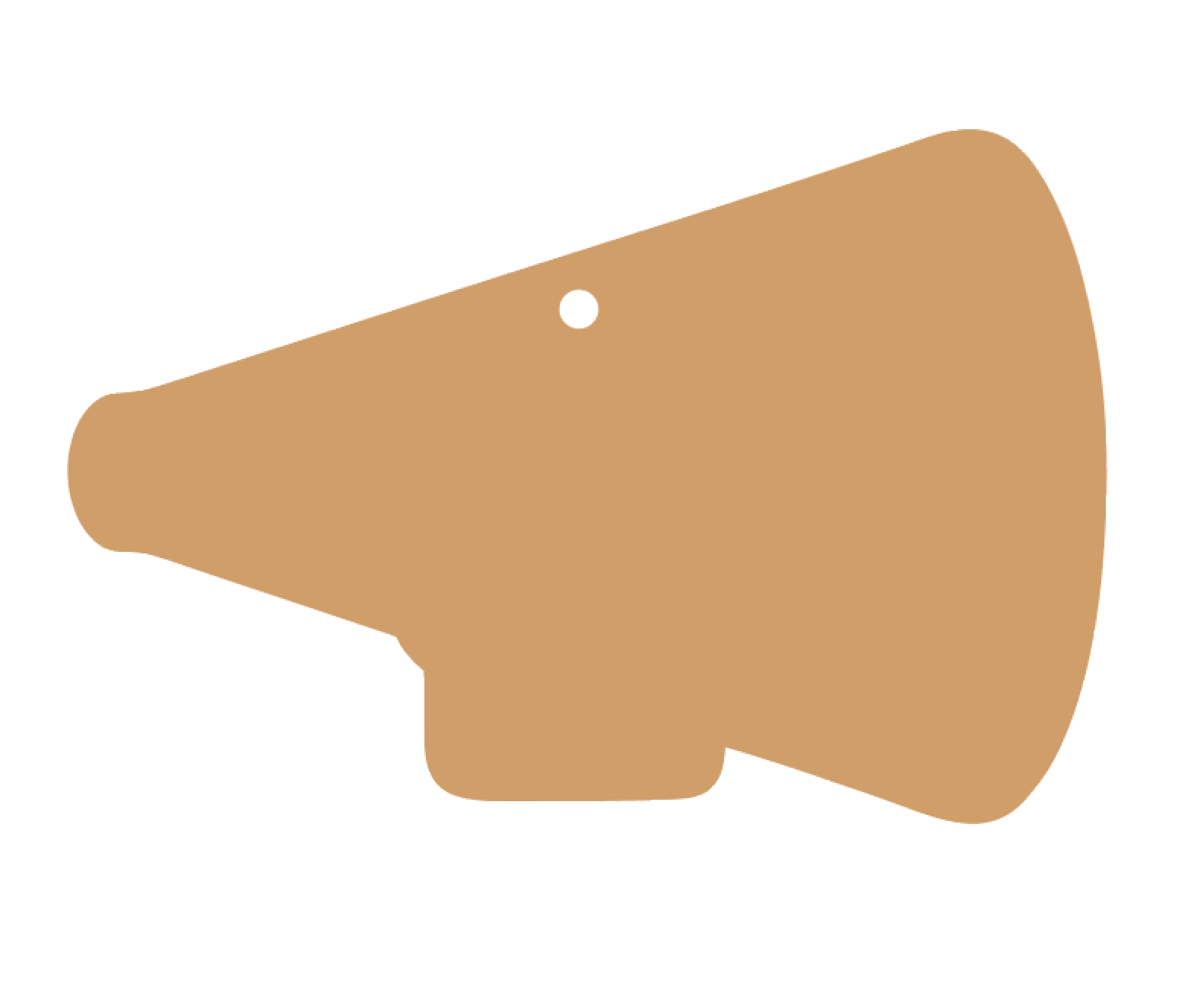 Megaphone Acrylic Blank