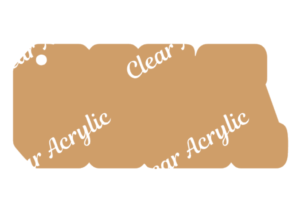 CNA Acrylic Blank for badge reels