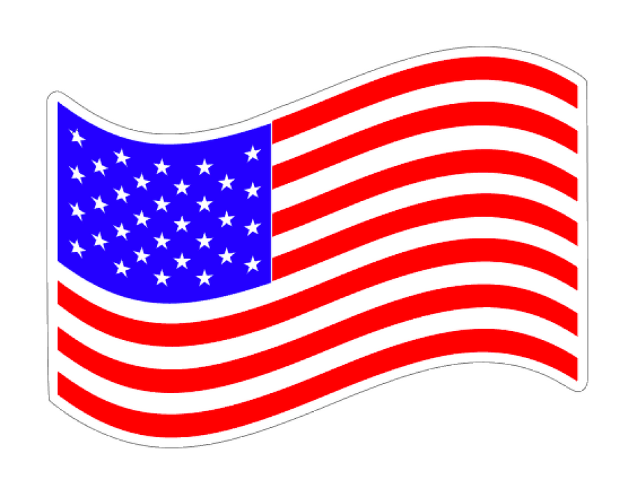 USA American Flag #2 Acrylic Blank
