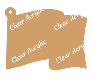 350Pcs Clear Acrylic Keychain Blanks for Vinyl Acrylic Blanks